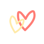 two overlapping hearts